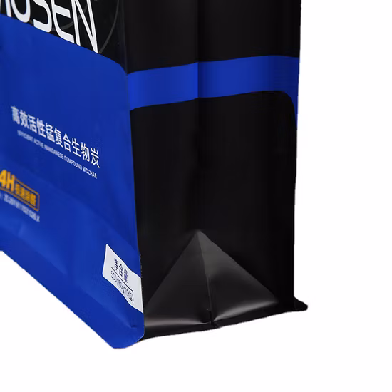 Самый продаваемый чехол-стойка, термосвариваемый, влагостойкий, сверхмощный пластиковый мешок для барбекю с плоским дном, уголь для барбекю